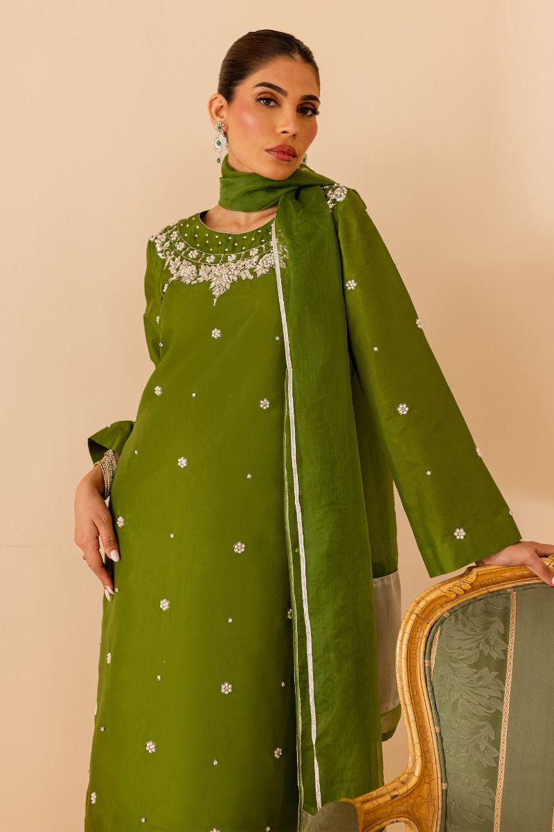 Allure by Ih - ANIKA - 3 Piece - Green - Katan Silk