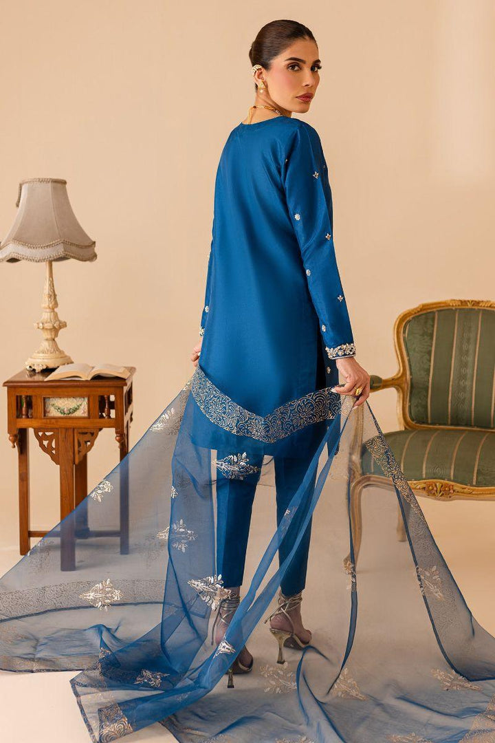 Allure by Ih - FALAK - 3 Piece - Teal - Katan Silk