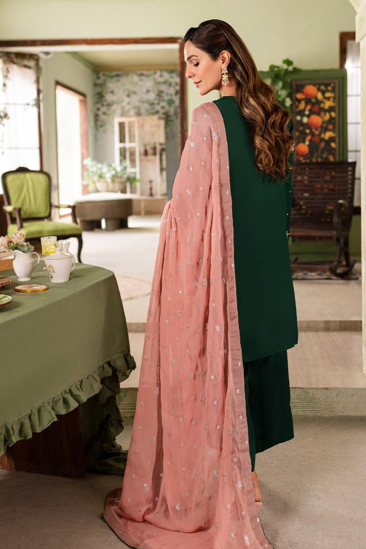 Allure by IH - ESMA - Emerald - Medium Raw Silk &  Chiffon - 3 Piece