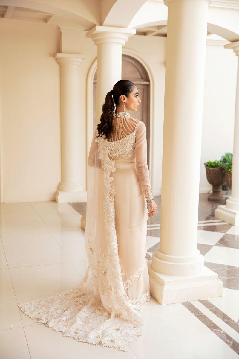 Musferah Saad - Celestial Dove - Raw Silk - 3 Piece