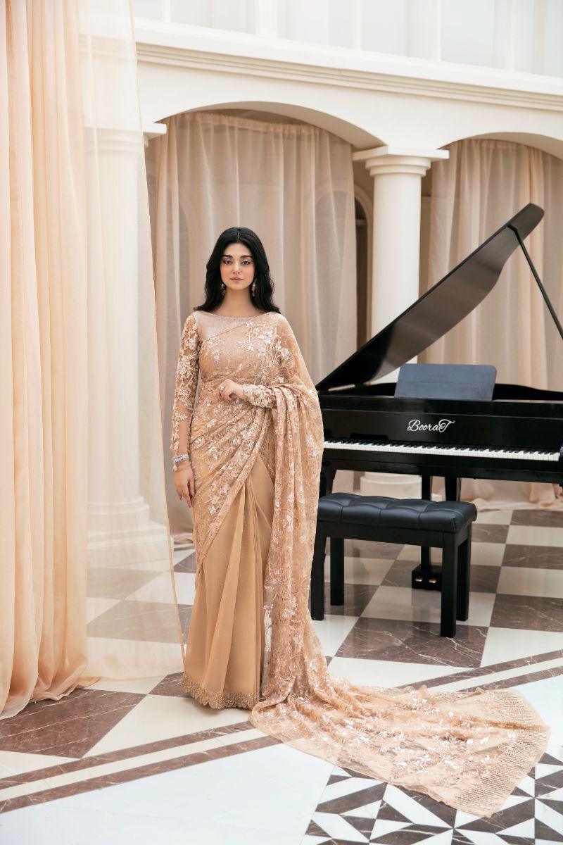 Musferah Saad - Sublime Rose - Raw Silk - 3 Piece