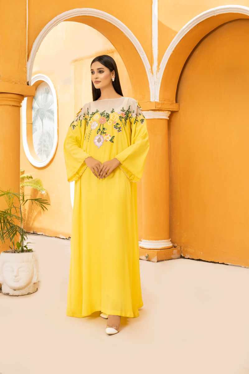 Anayra Amal - Gauhar - Sunshine Yellow - Grip Georgette - 2 Piece