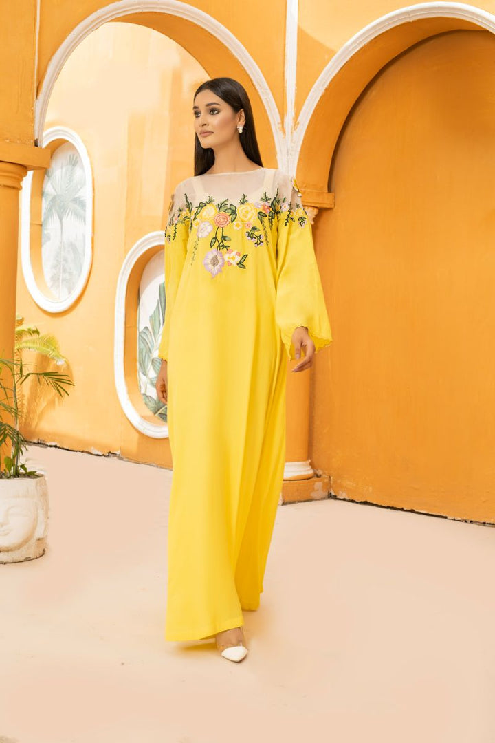 Anayra Amal - Gauhar - Sunshine Yellow - Grip Georgette - 2 Piece