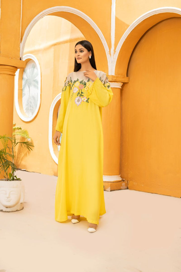 Anayra Amal - Gauhar - Sunshine Yellow - Grip Georgette - 2 Piece