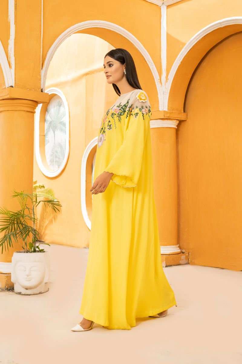 Anayra Amal - Gauhar - Sunshine Yellow - Grip Georgette - 2 Piece