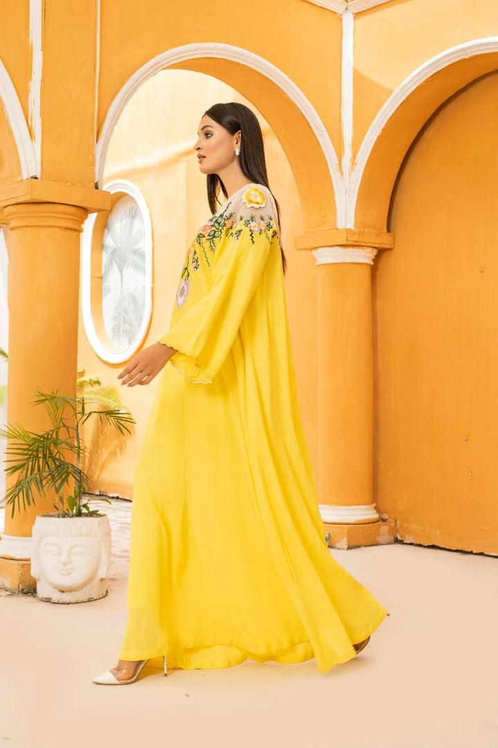 Anayra Amal - Gauhar - Sunshine Yellow - Grip Georgette - 2 Piece