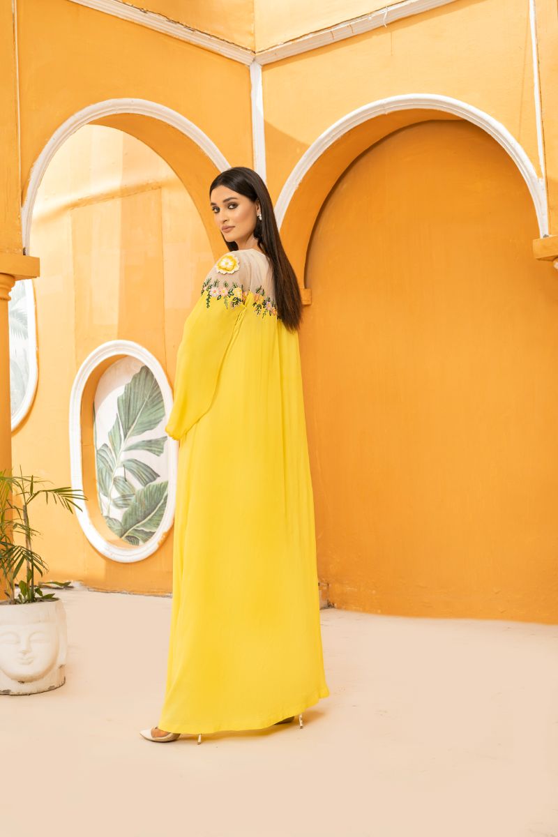 Anayra Amal - Gauhar - Sunshine Yellow - Grip Georgette - 2 Piece