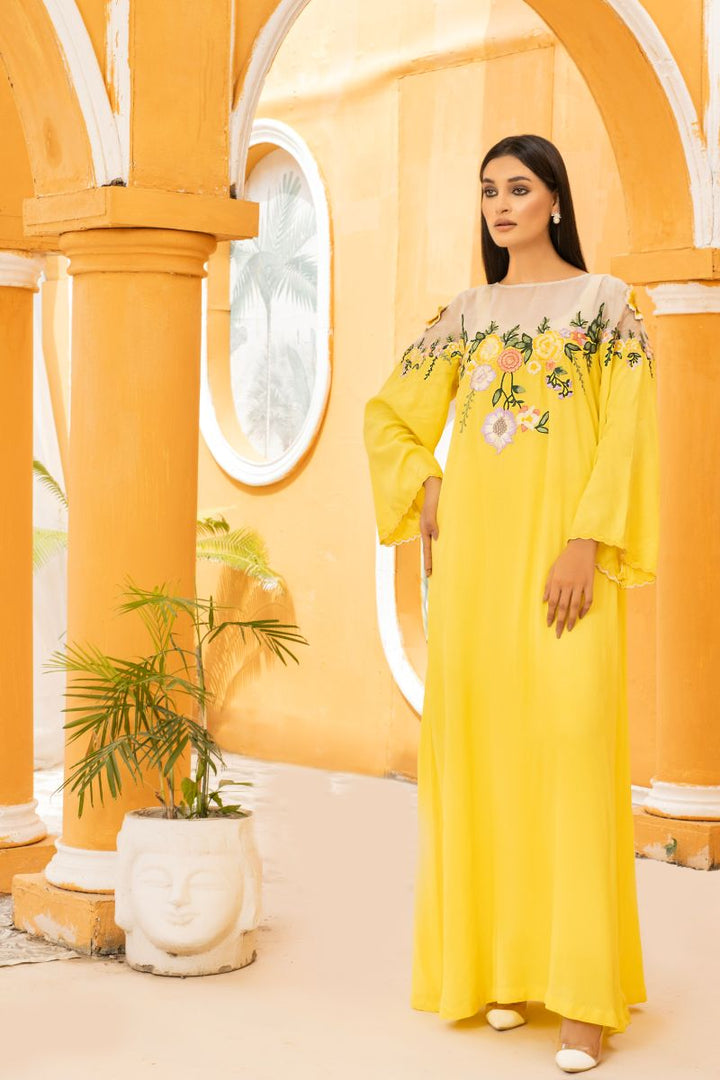 Anayra Amal - Gauhar - Sunshine Yellow - Grip Georgette - 2 Piece