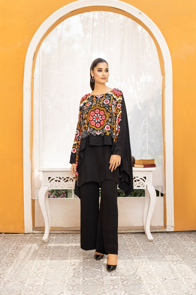 Anayra Amal - Rung - Black - Korean Silk - 2 Piece