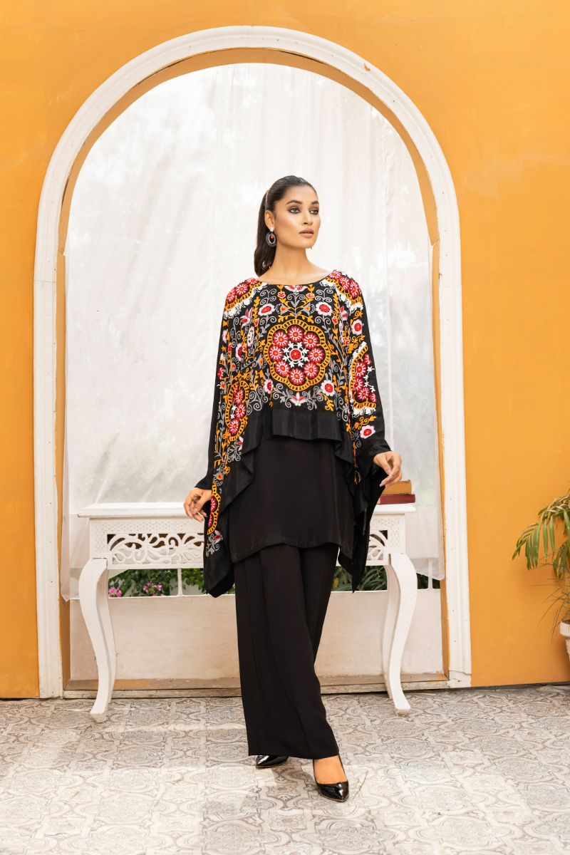 Anayra Amal - Rung - Black - Korean Silk - 2 Piece