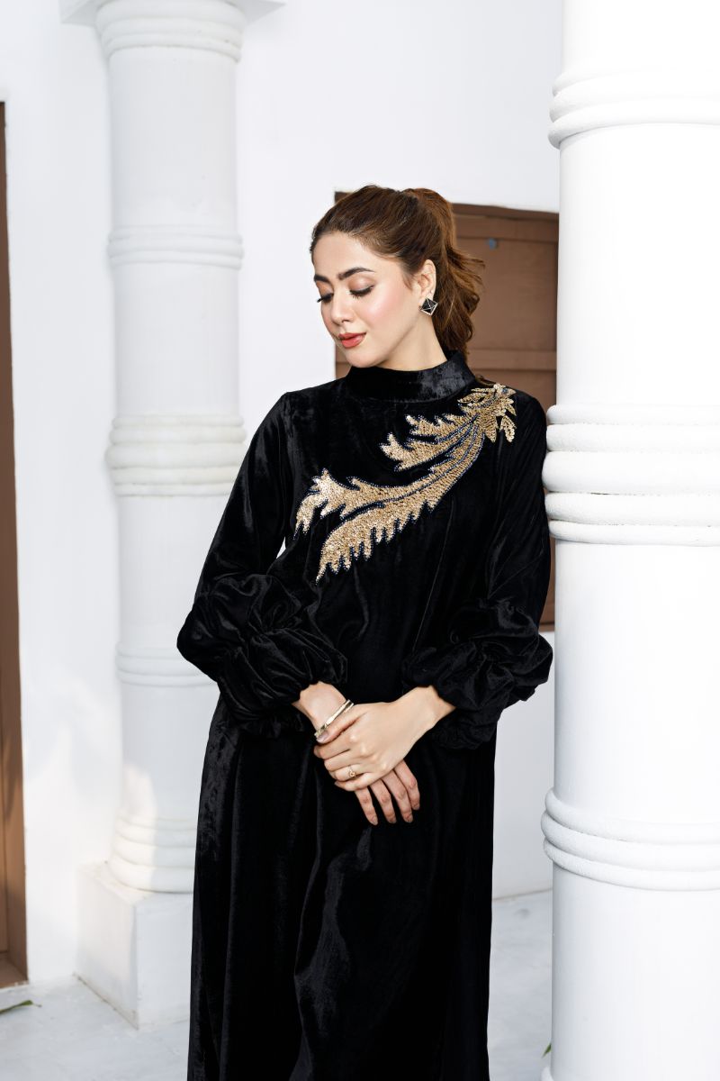 Anayra Amal - Sitara - Black - Velvet - 2 Piece