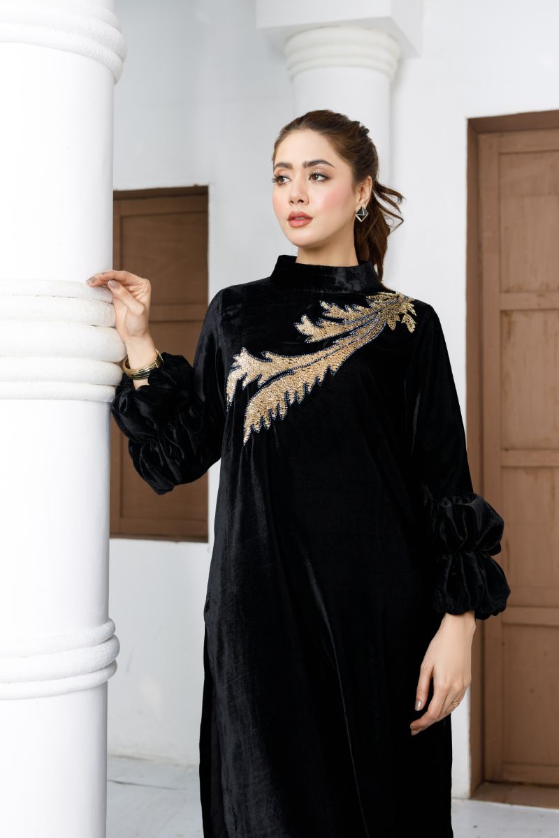 Anayra Amal - Sitara - Black - Velvet - 2 Piece