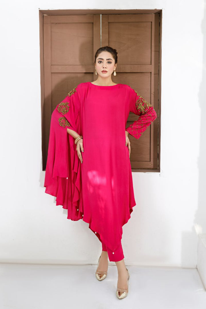 Anayra Amal - Sehr - Hot Pink - Grip Georgette - 2 Piece