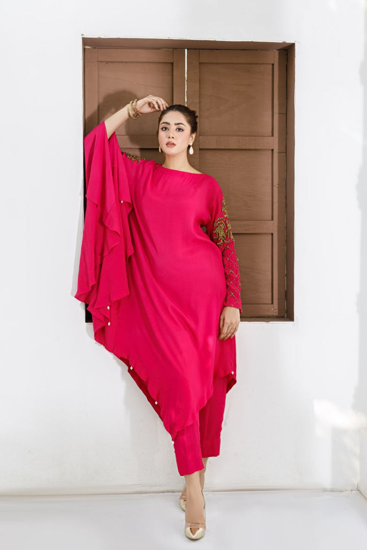 Anayra Amal - Sehr - Hot Pink - Grip Georgette - 2 Piece