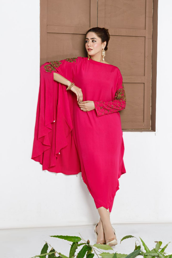 Anayra Amal - Sehr - Hot Pink - Grip Georgette - 2 Piece