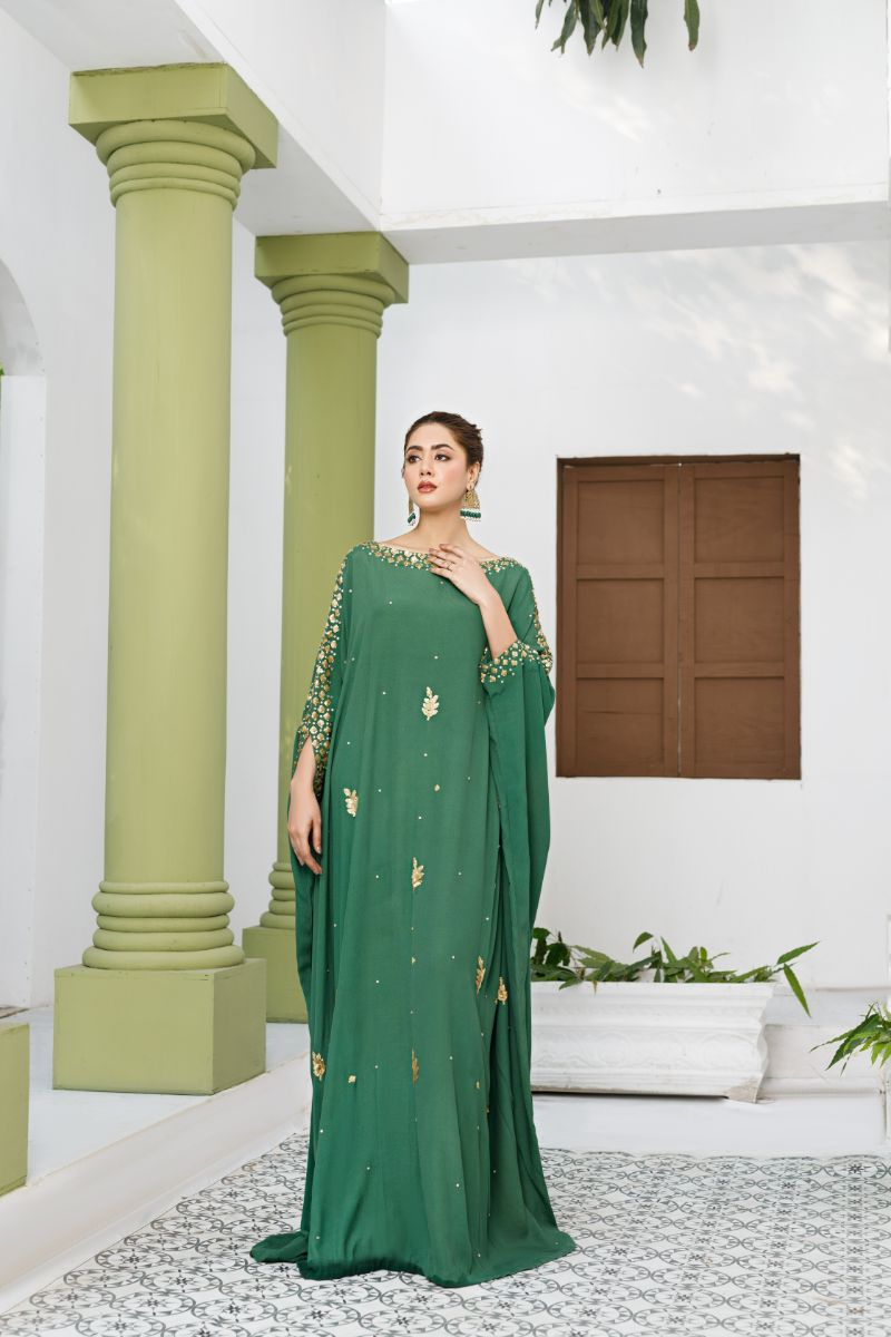 Anayra Amal - Kashish - Bottle Green - Grip Georgette - 2 Piece