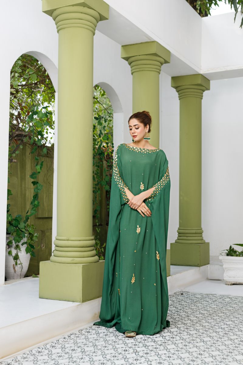 Anayra Amal - Kashish - Bottle Green - Grip Georgette - 2 Piece