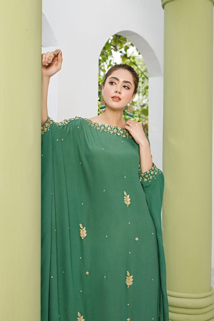 Anayra Amal - Kashish - Bottle Green - Grip Georgette - 2 Piece