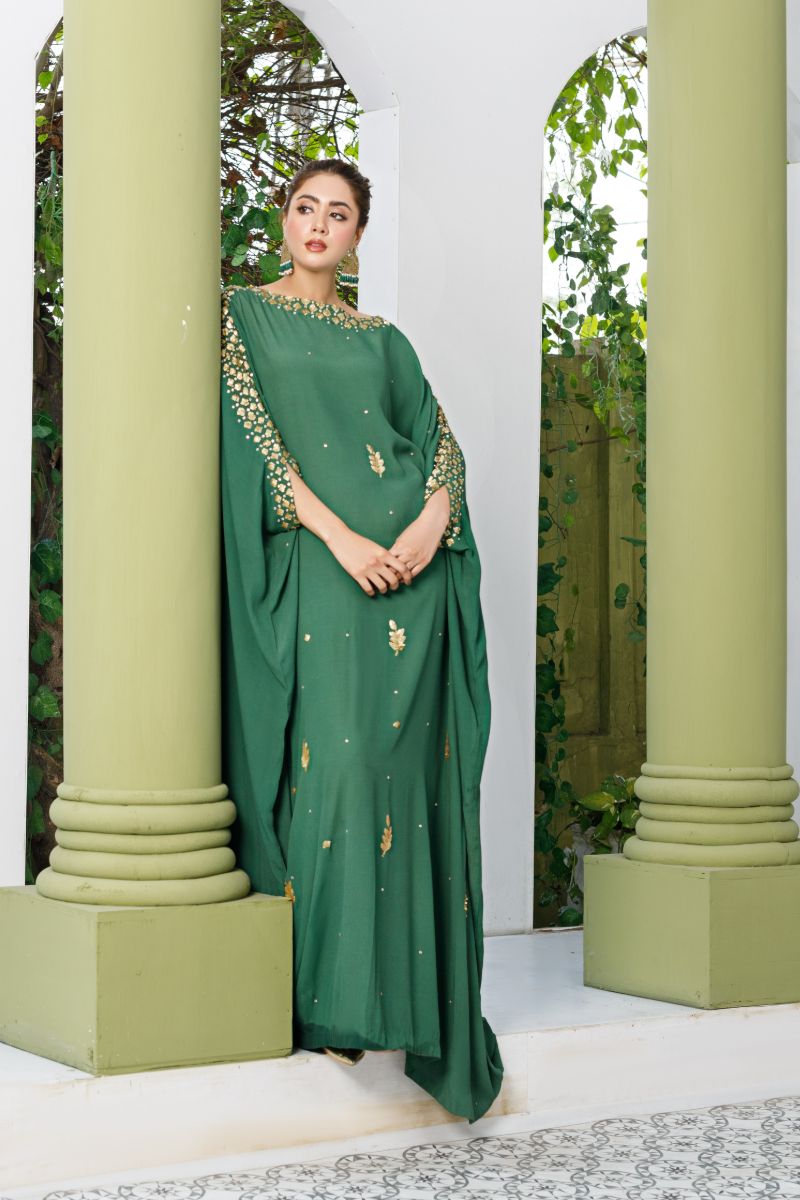 Anayra Amal - Kashish - Bottle Green - Grip Georgette - 2 Piece