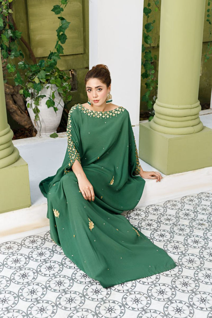 Anayra Amal - Kashish - Bottle Green - Grip Georgette - 2 Piece