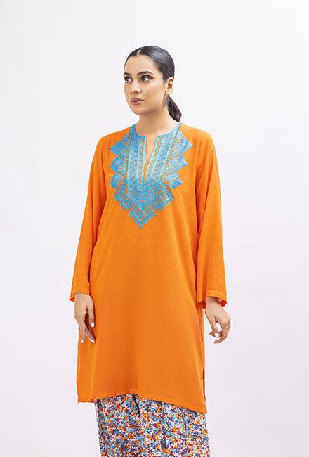 Gulabo - Tangerine Tunic - Bosky Lawn