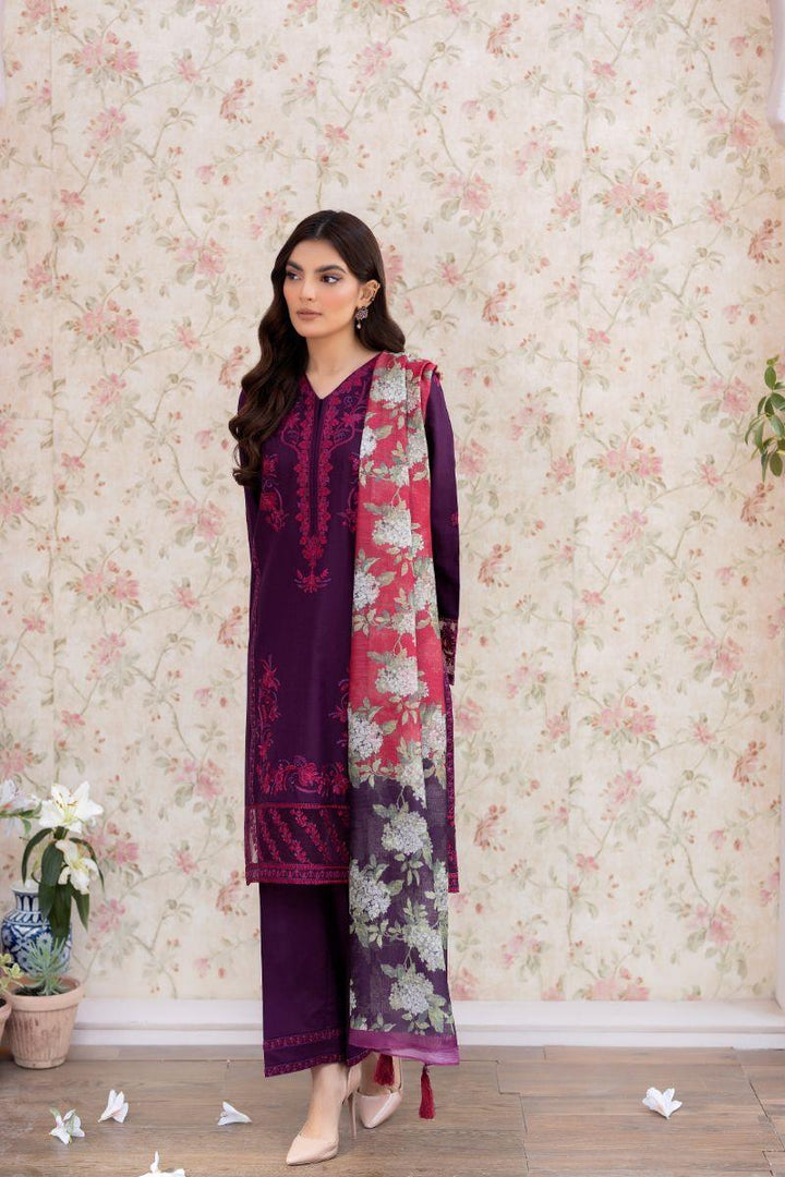 La Rosaa - LSS-24-09 Purple - Lawn - 3 Piece