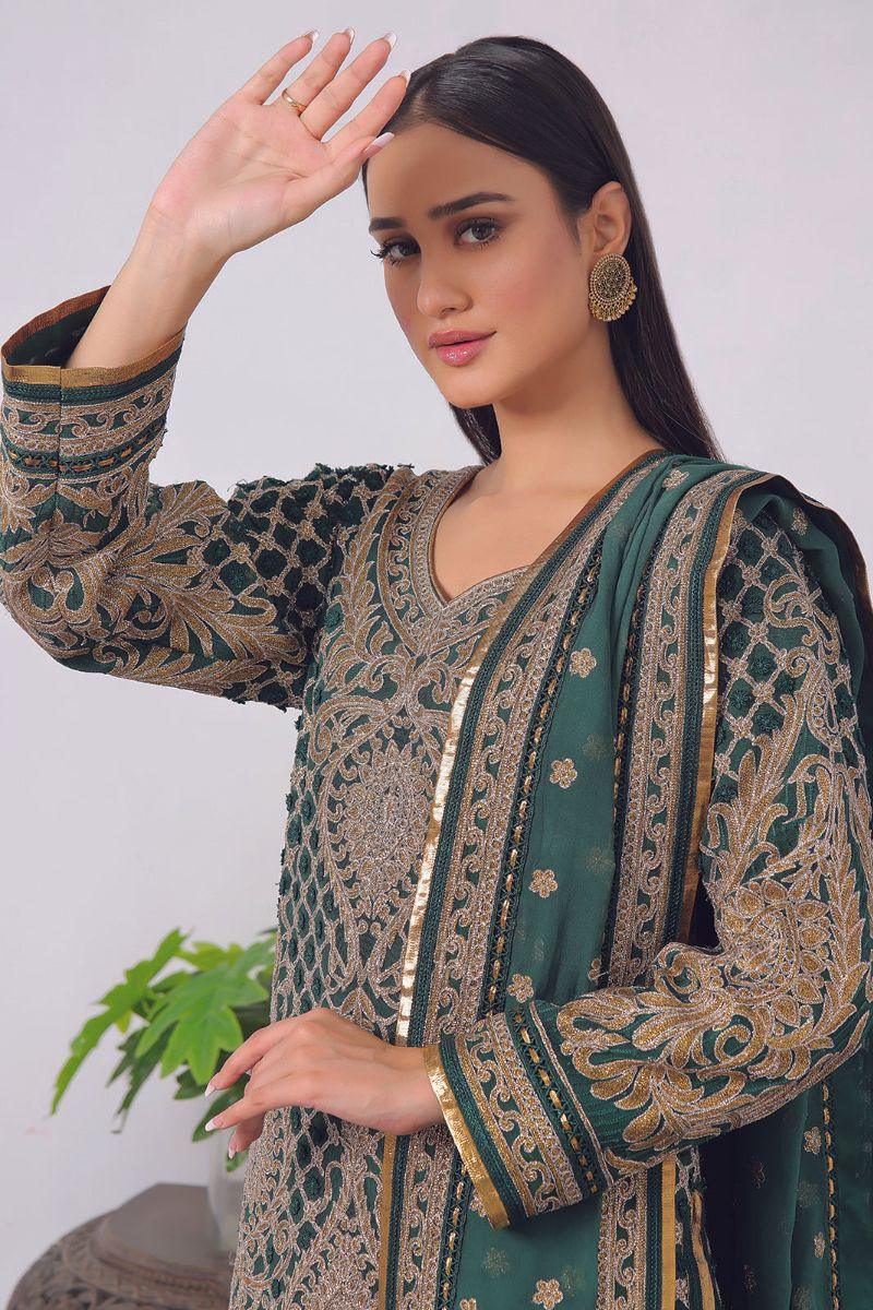 Rizwan Beyg Design - Rhea - Cotton Net - Green - 2 Piece