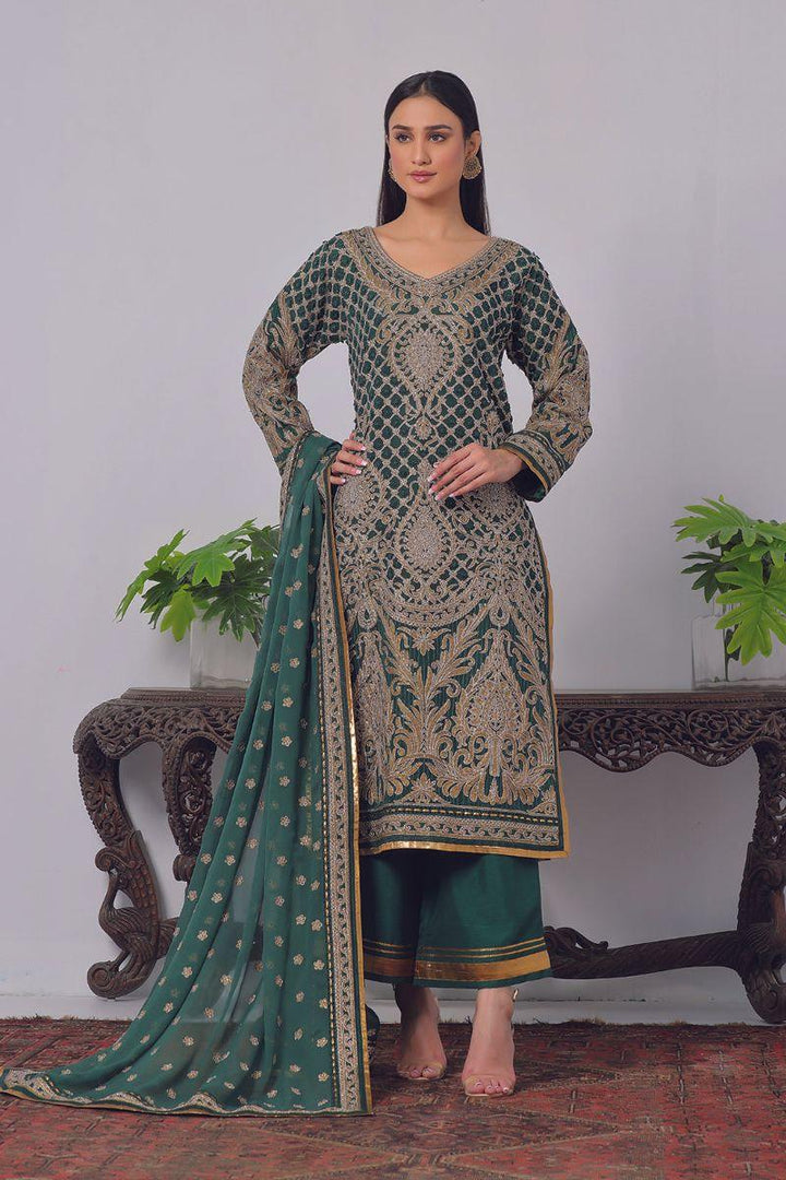 Rizwan Beyg Design - Rhea - Cotton Net - Green - 2 Piece