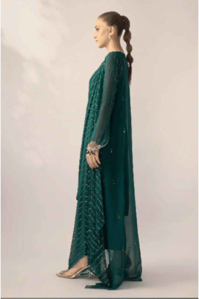 Sania Maskatiya - Celeste (B) - GEORGETTE KAMDANI - emerald - 2 Piece - Studio by TCS