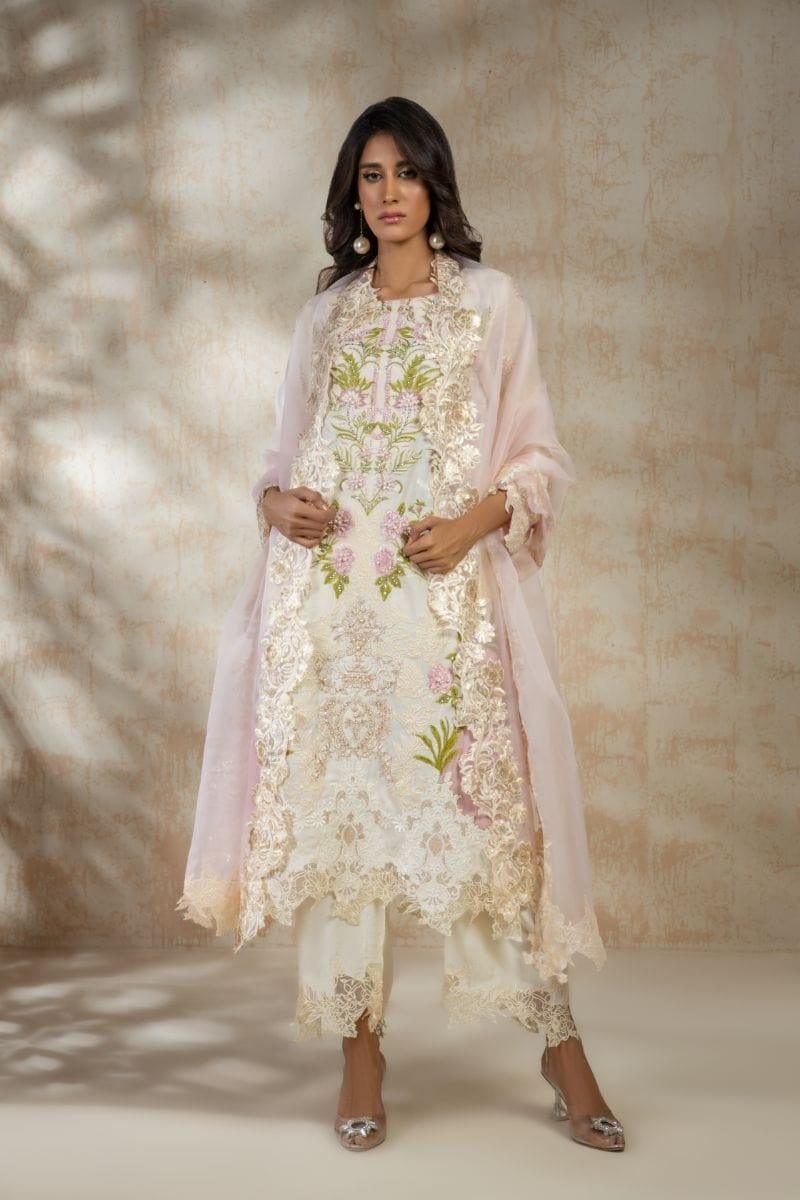 Shamaeel - EB-06 - Silk & Organza - 3 Piece - Studio by TCS