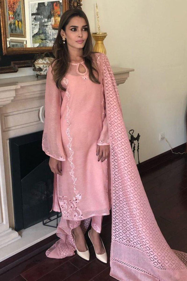 Maheen Trends - Pink Glory - 3 Piece - Organza