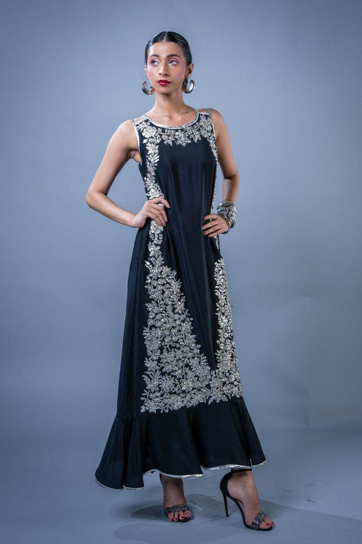 Rizwan Beyg - Kavya - Crepe - Black - 1 Piece