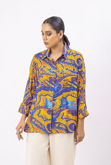 Gulabo - Orange Truck Shirt - Bosky Lawn