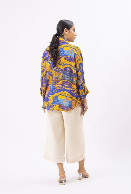 Gulabo - Orange Truck Shirt - Bosky Lawn