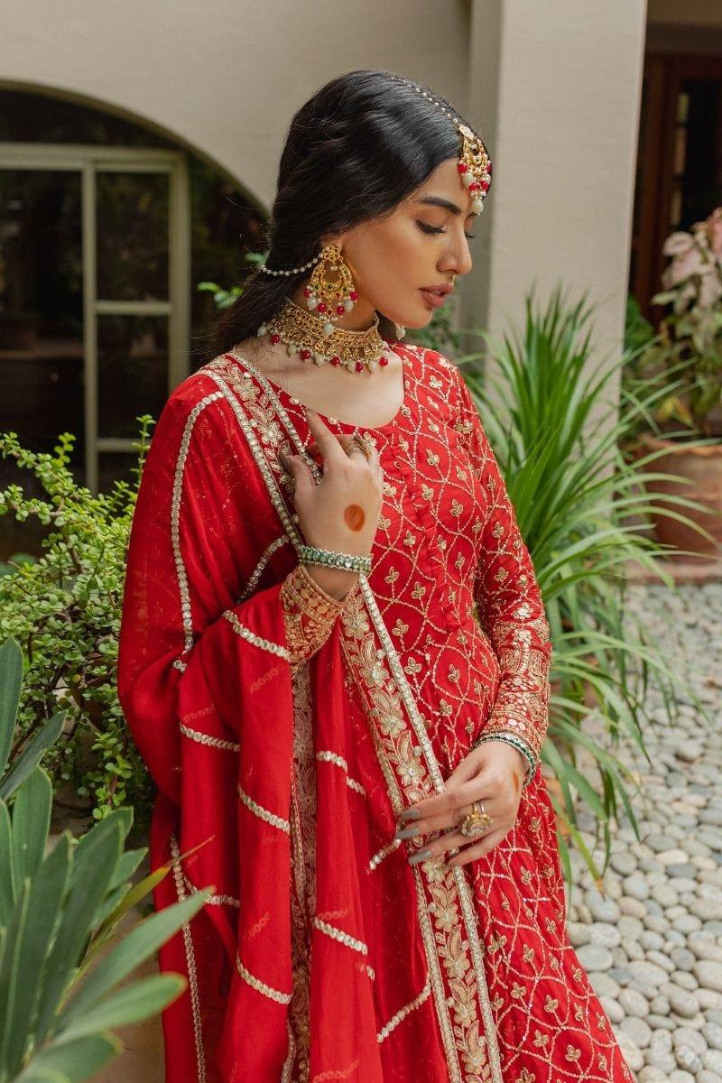 Allure by Ih - AMAL - Chiffon - Red - 4 Piece - Studio by TCS