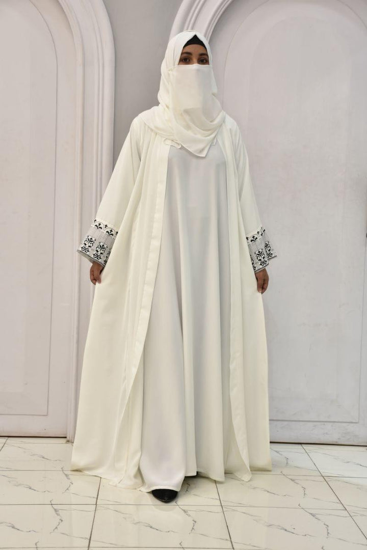 Malbus - HARMONY HUES - 1 Piece - Abaya - White - Studio by TCS