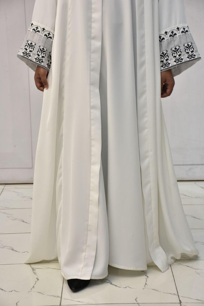 Malbus - HARMONY HUES - 1 Piece - Abaya - White - Studio by TCS