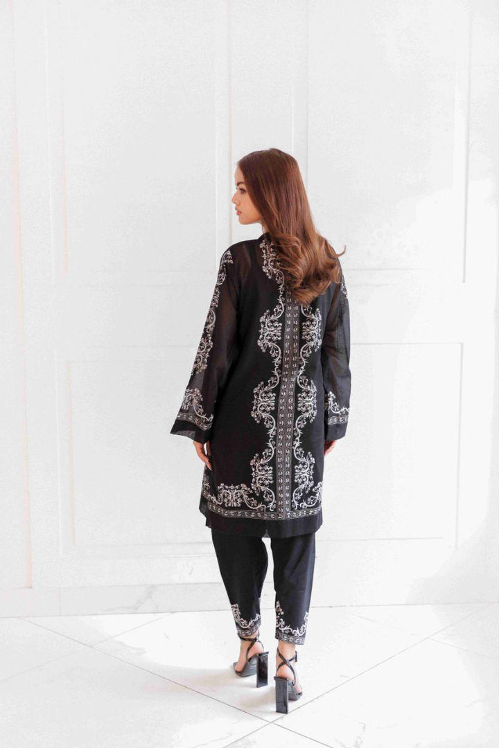 Shehrnaz - SHK-1339 - Naira - Black - Lawn - 2 Piece