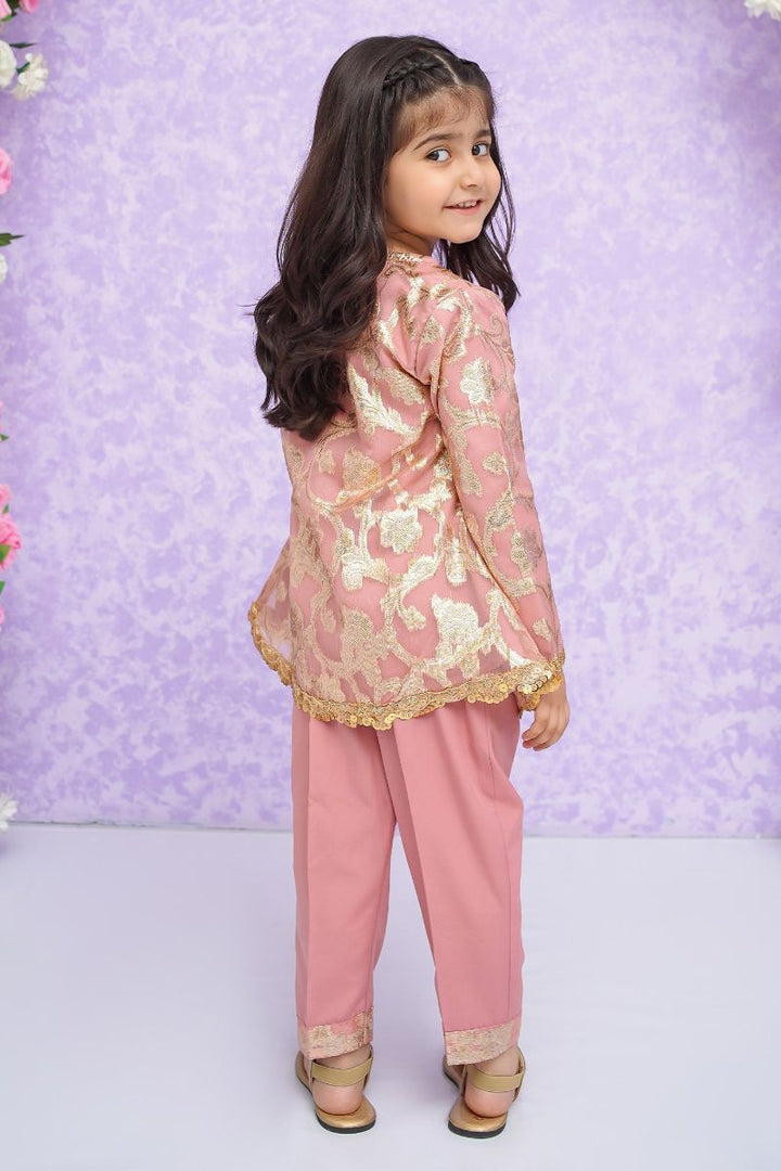 Modest - Hoor - Pink - Chiffon - Girls 3 Piece Suit