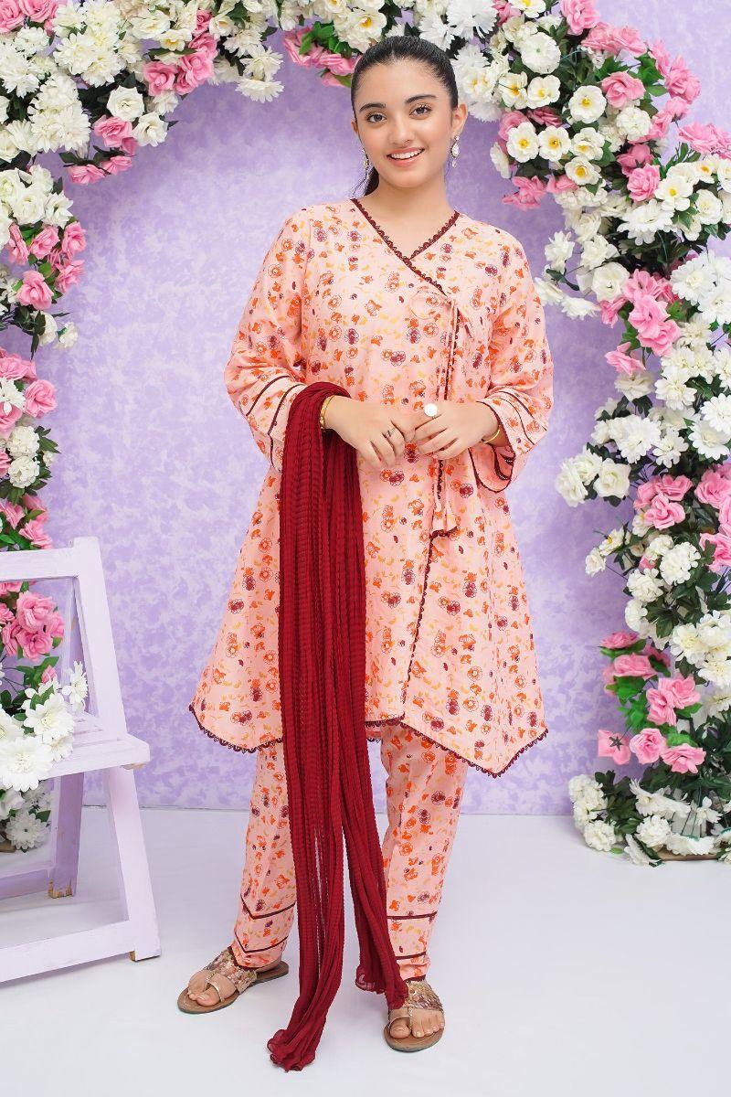 Modest - Zoha - Chiffon - Girls 3 Piece Suit