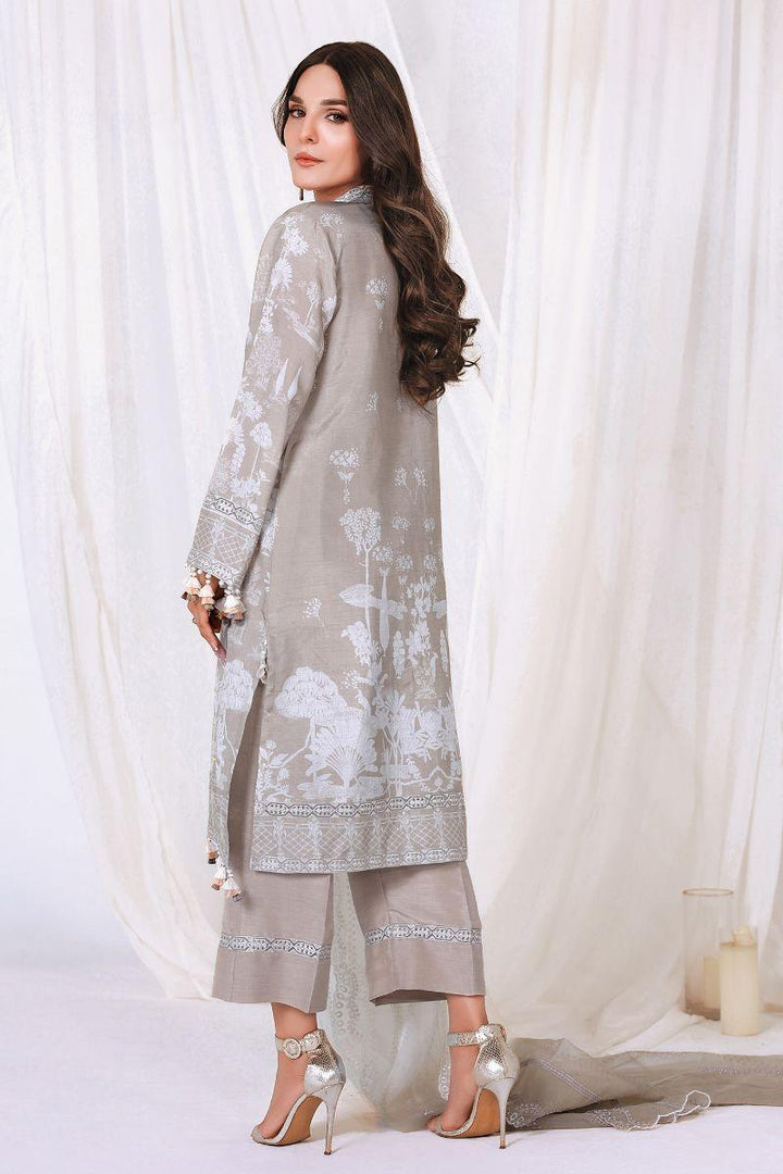 Reema Ahsan - NIA - Korean raw silk  - Skin  - 3 Piece