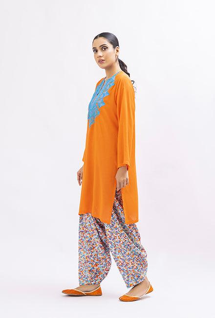 Gulabo - Tangerine Tunic - Bosky Lawn