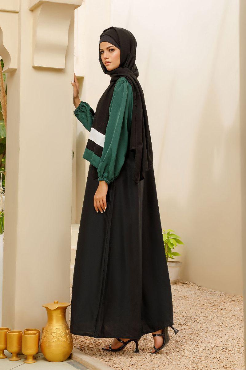 Abaya.pk - Ceren Abaya & Hijab - Chiffon & Nada Fabric