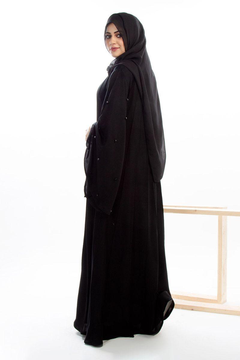 Abaya.pk - Nureh Abaya & Hijab - Chiffon & Nada Fabric