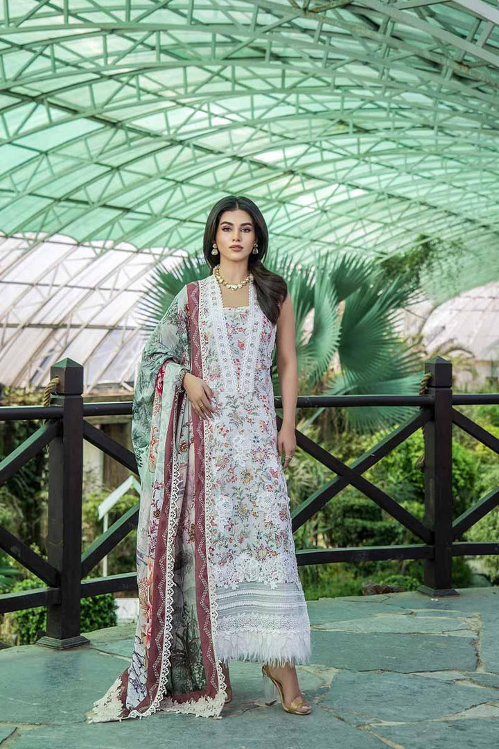 Malook - Kashish - White - LAwn - 3 Piece - Unstitch