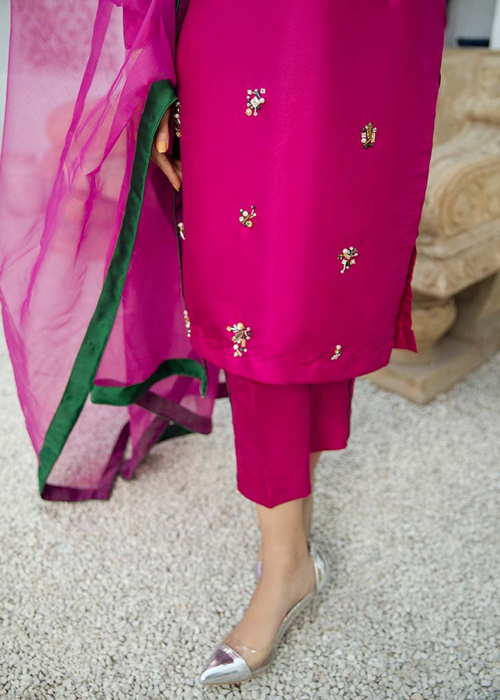 Allure by Ih - Fuchsia - Katan Silk - 3 Piece