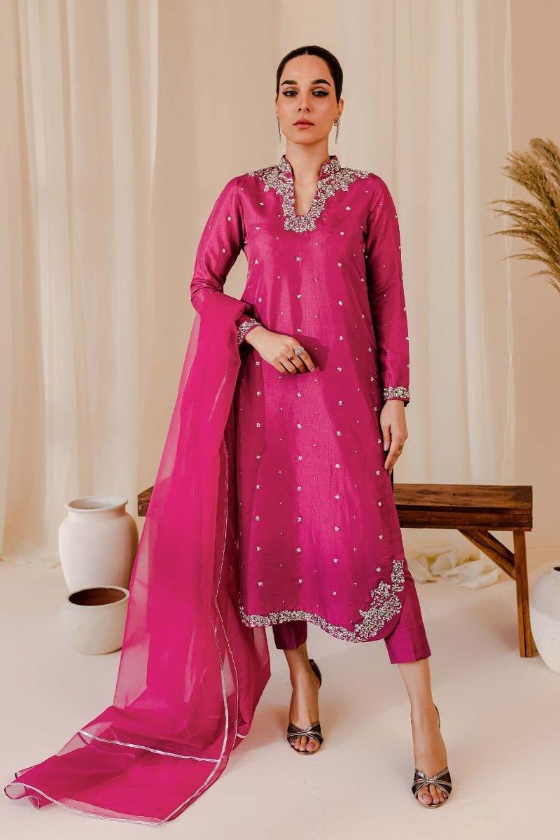 Allure by Ih - ROSETTE - Katan Silk - Pink - 3 Piece - Studio by TCS