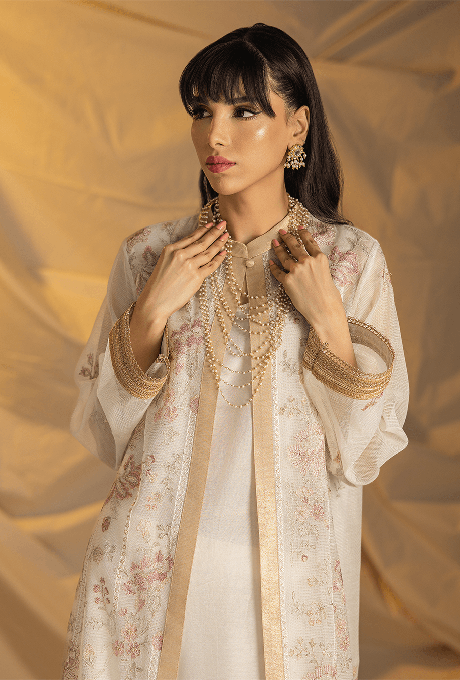 Gulabo - Shop Blossom Suit - Khaddi Net / Cotton Silk