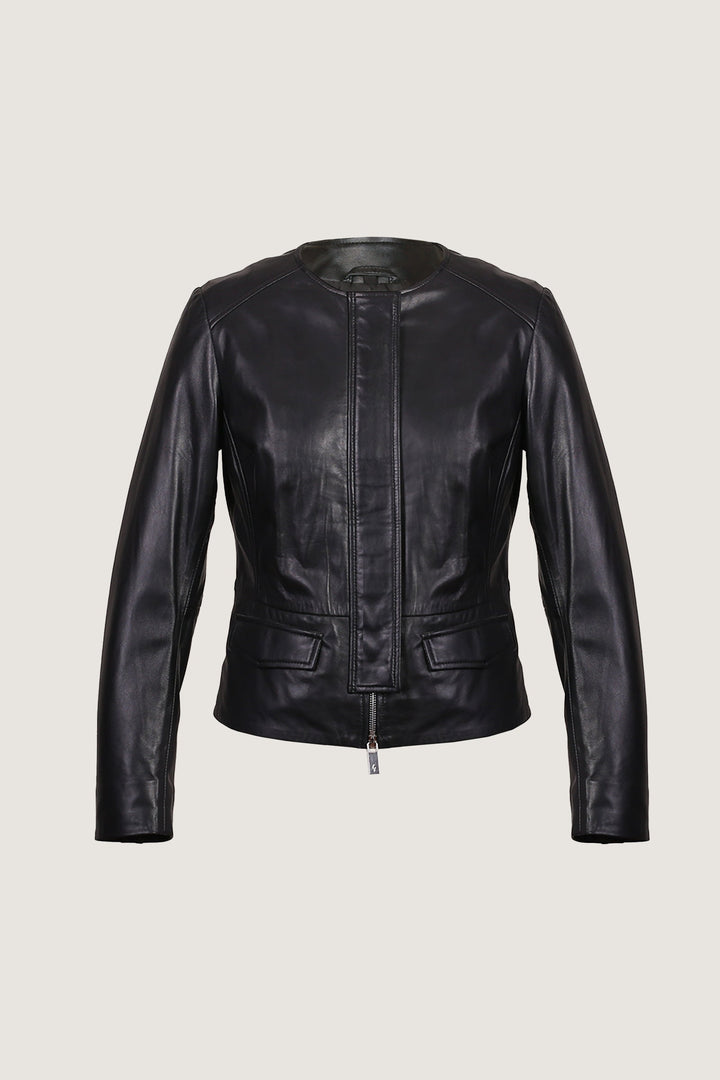 Novado - Women's Iconic Fashion Leather Jacket - Black - 1 Piece