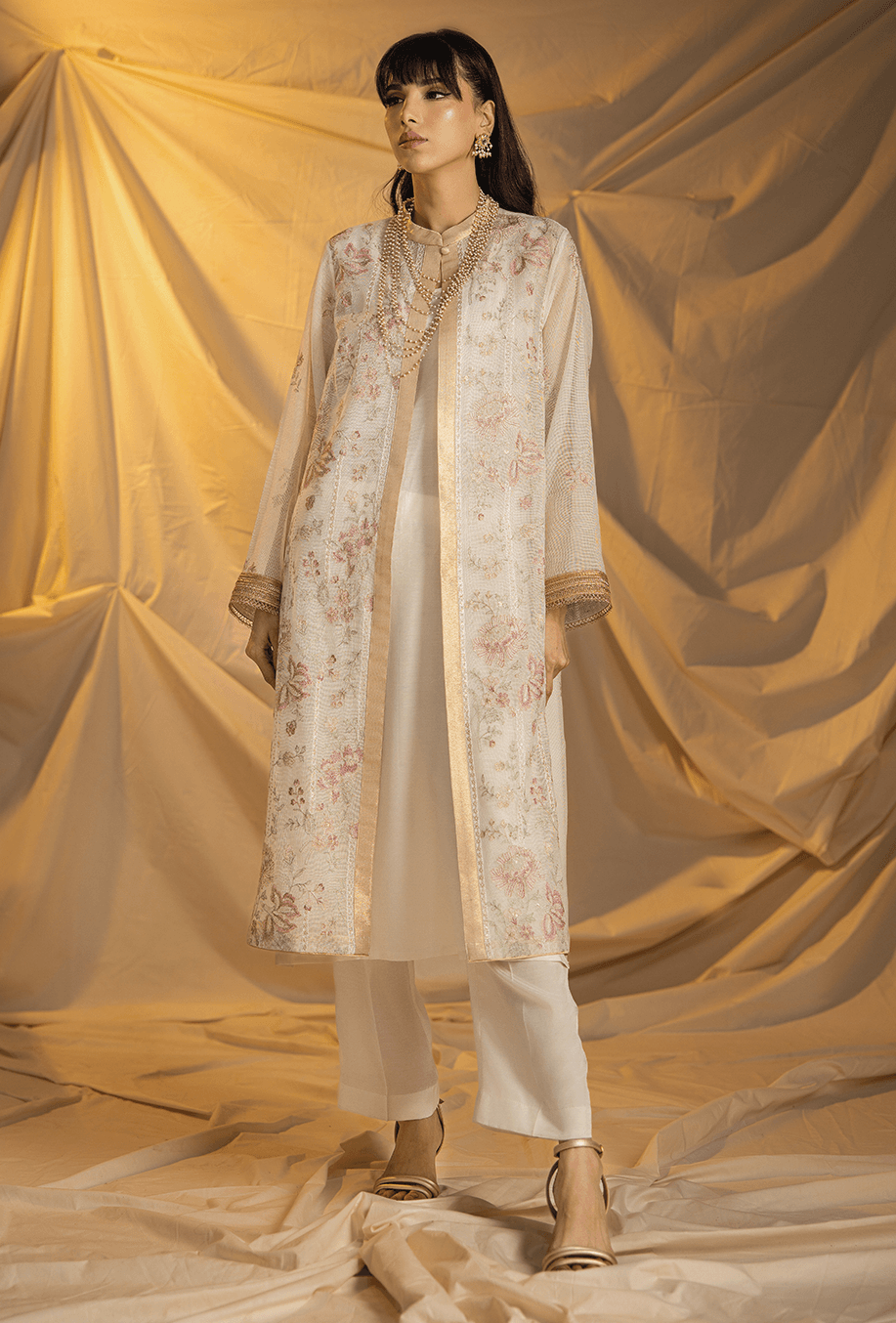 Gulabo - Shop Blossom Suit - Khaddi Net / Cotton Silk